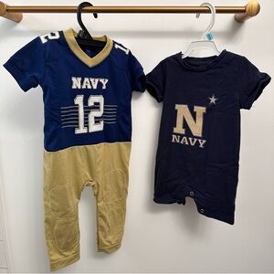 Military US Navy Romper Baby Bundle Jersey Outfit 6-9 M 12 M